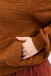 Quilt Bomber Jacket - Brick