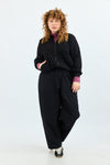 Quilt Bomber Jacket - Black