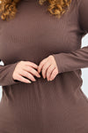 Nana Rib Top - Brown