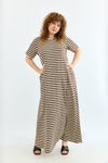 Sunrise Dress - Brown & Cream