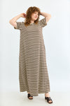 Sunrise Dress - Brown & Cream