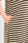 Sunrise Dress - Brown & Cream
