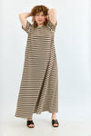 Sunrise Dress - Brown & Cream