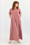 Sunrise Dress - Pink & Bordeaux