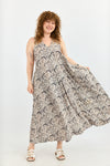 Mona dress - Flowers grey