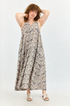 Mona dress - Flowers grey