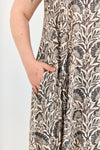 Mona dress - Flowers grey