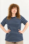 Lili top - Blue stripes