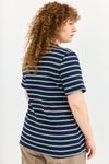 Lili top - Blue stripes