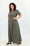 Sunrise Dress - Olive & Navy