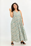 Mona dress - Flowers green