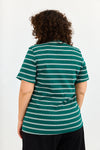 Lili top - Green stripes