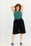 Base Rib Top - Green stripes