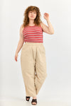 Base Rib Top - Red stripes