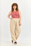 Base Rib Top - Red stripes