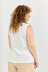 Mercury Pointelle  top - White