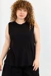Mercury Pointelle  top - Black
