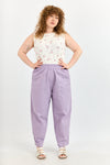 Plum cargo pants - Purple