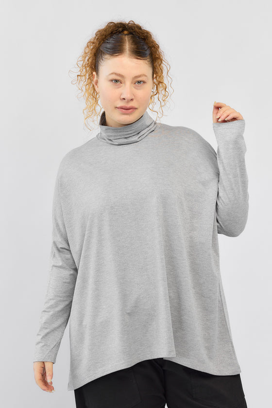 Smile top - Shiny Grey