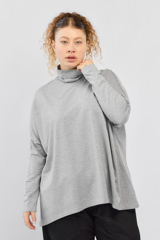 Smile top - Shiny Grey