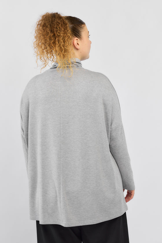 Smile top - Shiny Grey