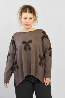  Bow tie top - light brown