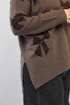 Bow tie top - light brown