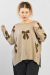 Bow tie top - Beige