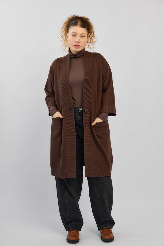 Woodstock Cardigan - Brown