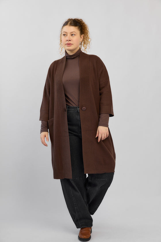 Woodstock Cardigan - Brown