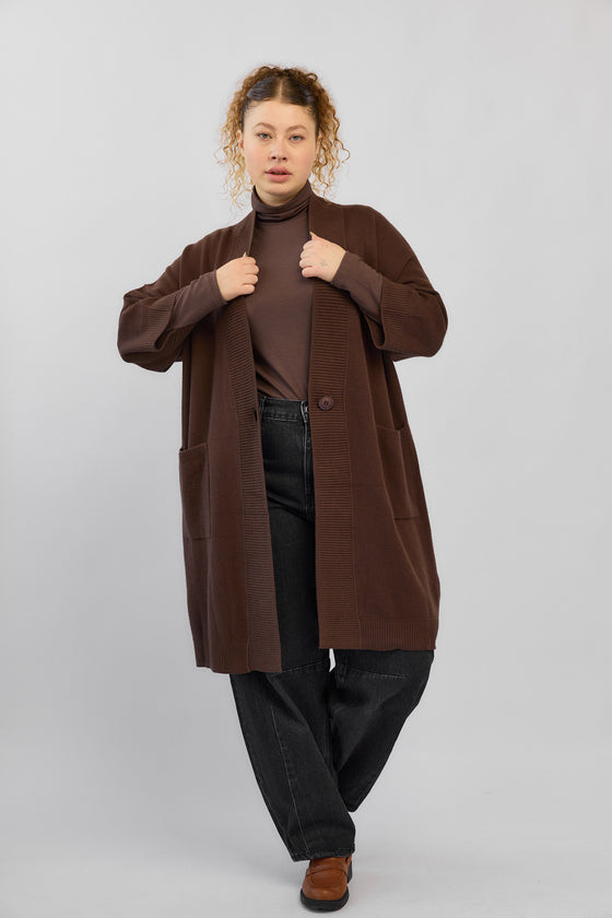 Woodstock Cardigan - Brown