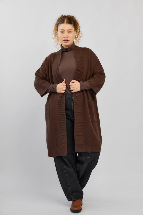 Woodstock Cardigan - Brown