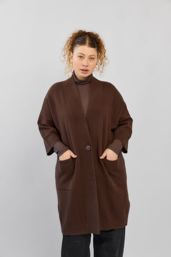 Woodstock Cardigan - Brown