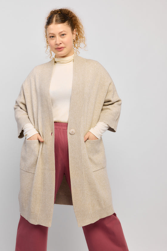 Woodstock Cardigan - Stone