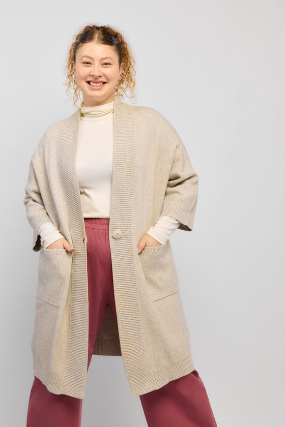 Woodstock Cardigan - Stone