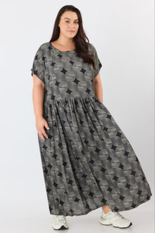  Nina Dress - Black pattern