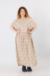 Nina Dress - Sand pattern