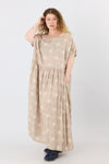 Nina Dress - Sand pattern