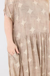 Nina Dress - Sand pattern