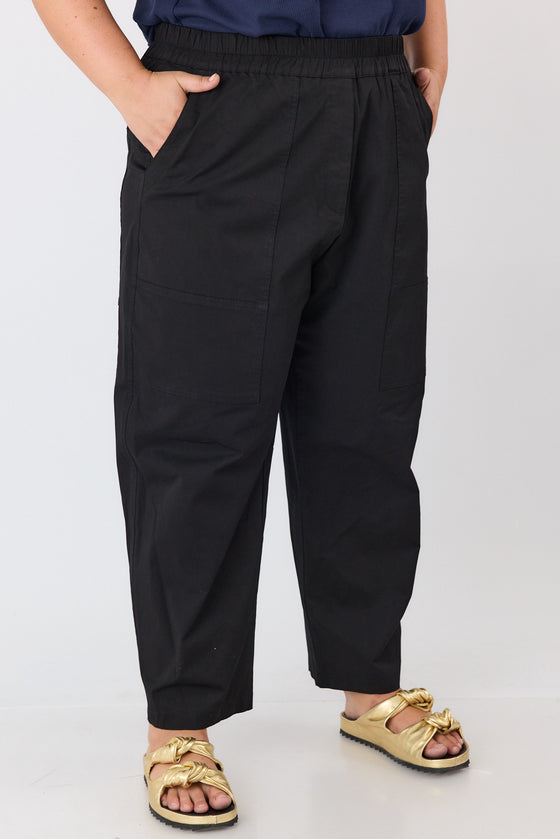Plum cargo pants - Black