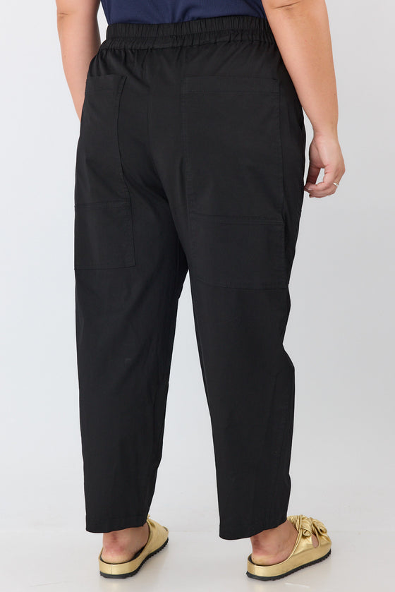 Plum cargo pants - Black