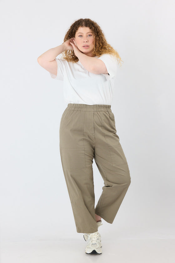 Plum cargo pants - Olive