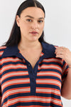 Angel dress - Ruby stripes
