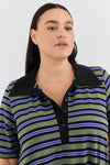 Angel dress - Purple stripes