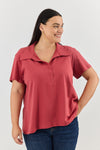 Angel top - Raspberry