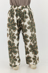 Naga Pants - Green flowers