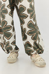 Naga Pants - Green flowers