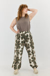Naga Pants - Green flowers