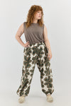 Naga Pants - Green flowers