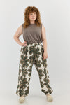 Naga Pants - Green flowers